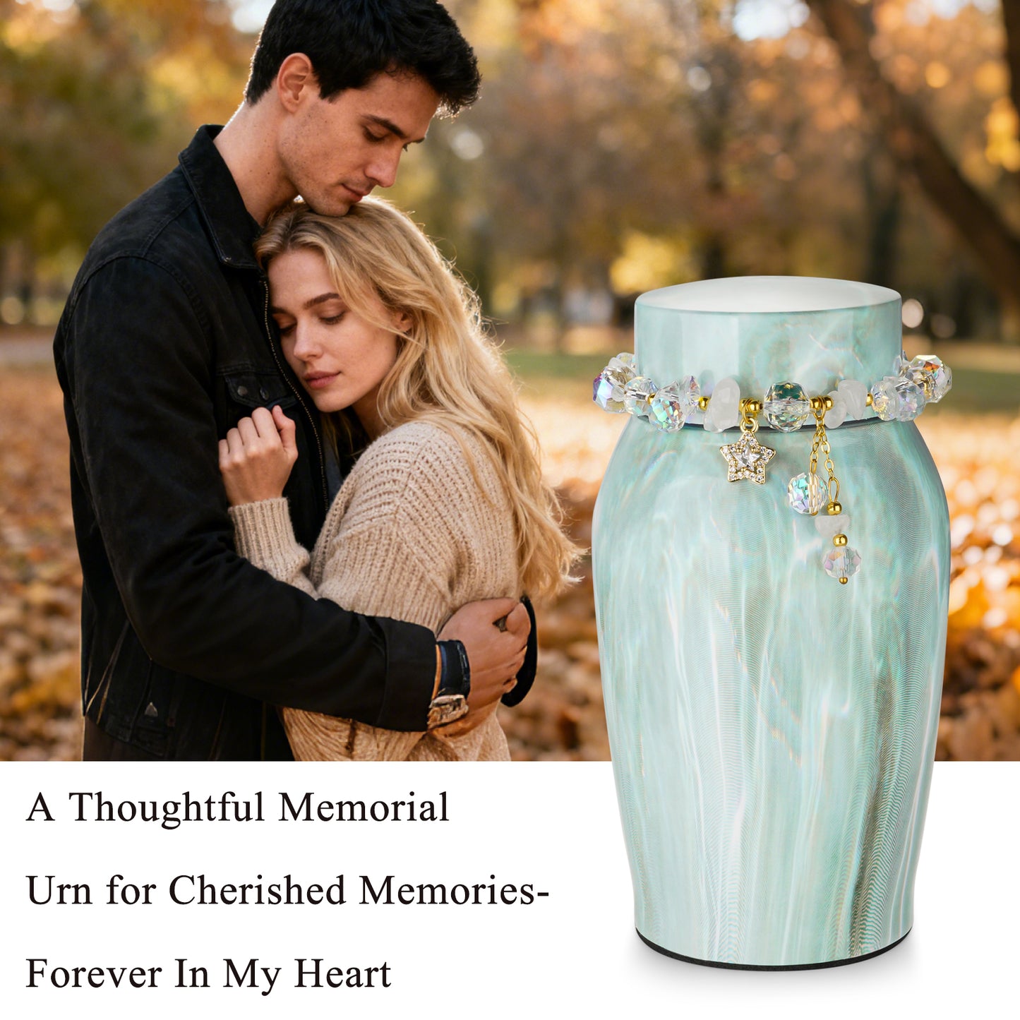 Urns for Human Ashes, Mini Urn for Ash Male Female, Small Urns for Human Ashes Keepsake, Stainless Steel Memorial Cremation, Decorative Urn