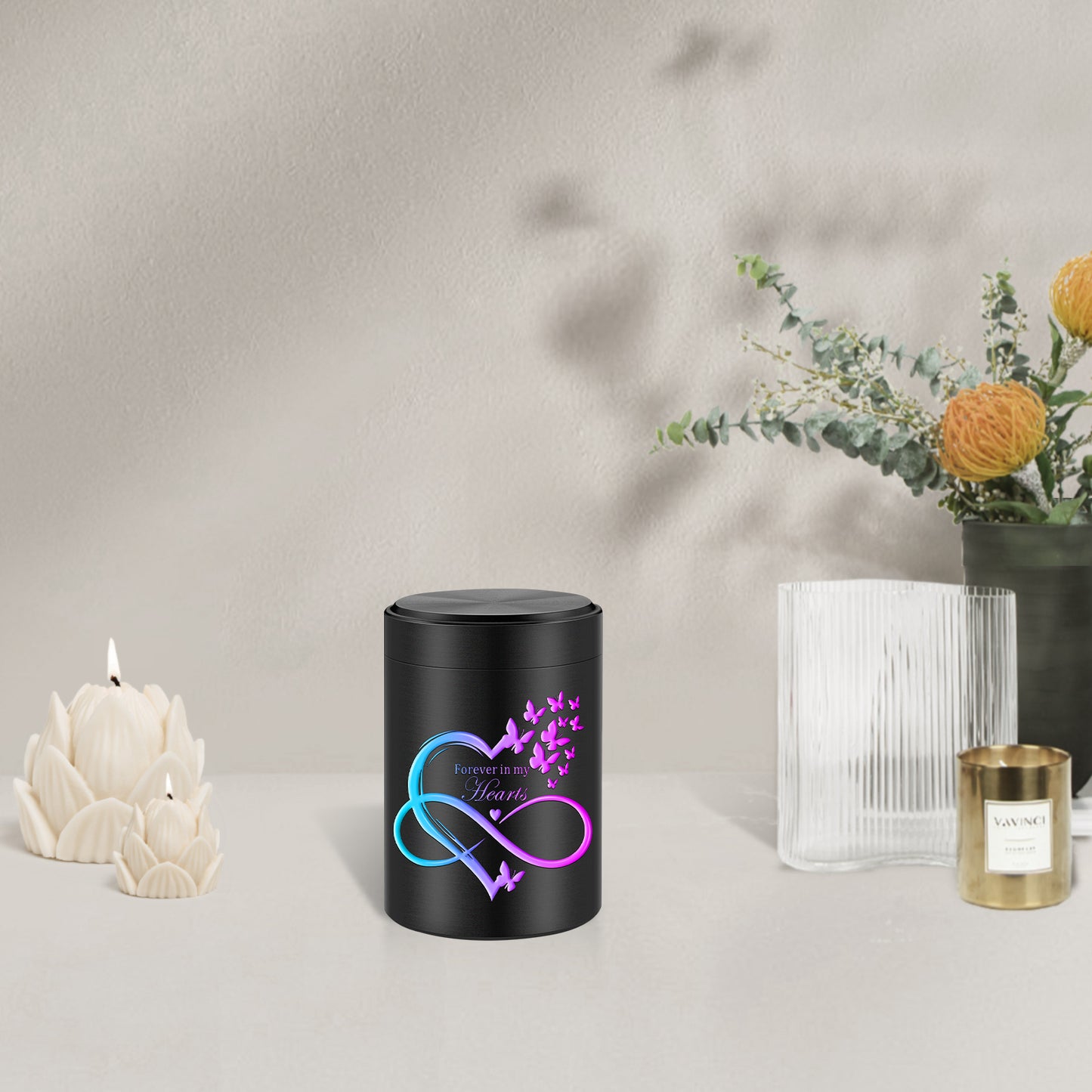 Small Urn for Human Ashes Keepsake Aluminum Urn for Ashes, Keepsake Mini Urn Memorial Urn