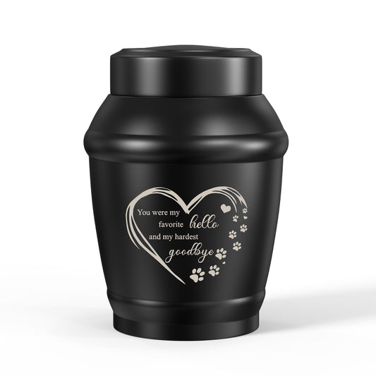 Cremation Urn for Dog Cat Ashes Dog Urns for Ashes-5.5 Inches Stainless Steel Pet Urn for Ash Pet Memorial Keepsake Urn Small Urn for Pet Ash Keepsake for Ash