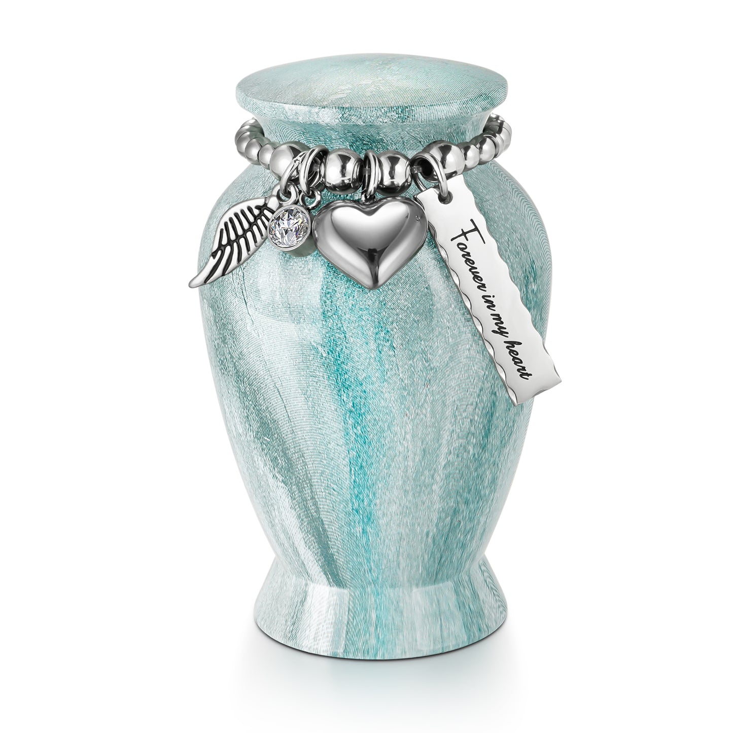 Small Urns for Human Ashes Keepsake, 2.83 Inches Urn for Women Men, Aluminum Cremation Urns for Human Ashes