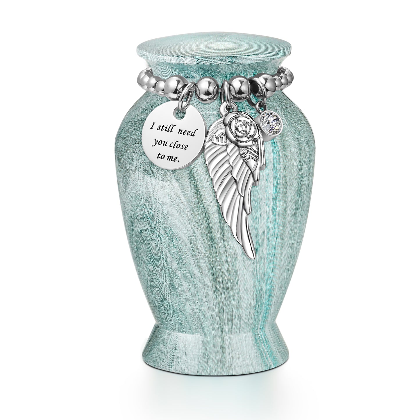 Small Urns for Human Ashes Keepsake, 2.83 Inches Urn for Women Men, Aluminum Cremation Urns for Human Ashes