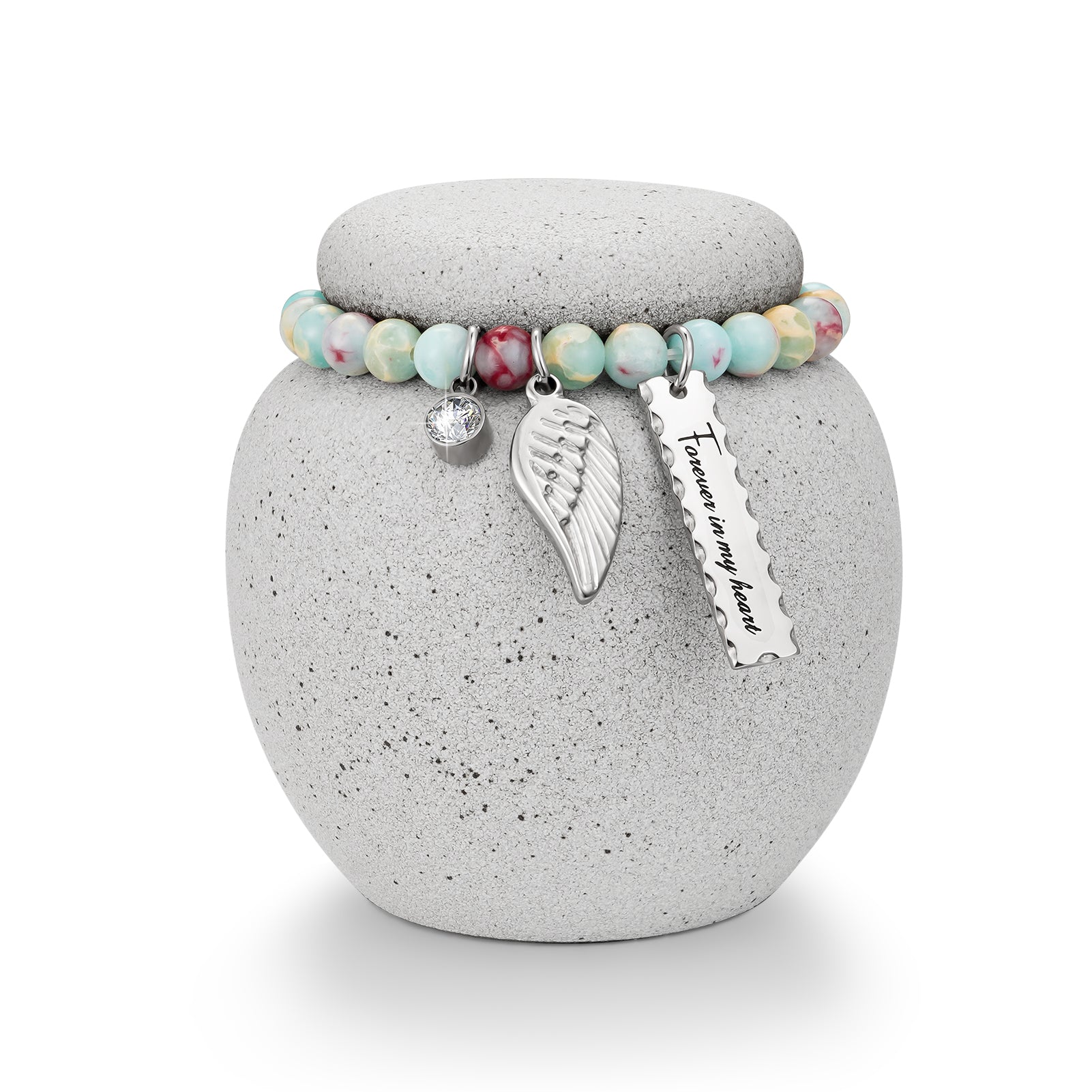 Mini Urn for Human Ashes - 2.76 Inches White Ceramic Urn for Ashes, Memorial Small Holder Decorative Urn, Cremation Funeral Urns for Women Men