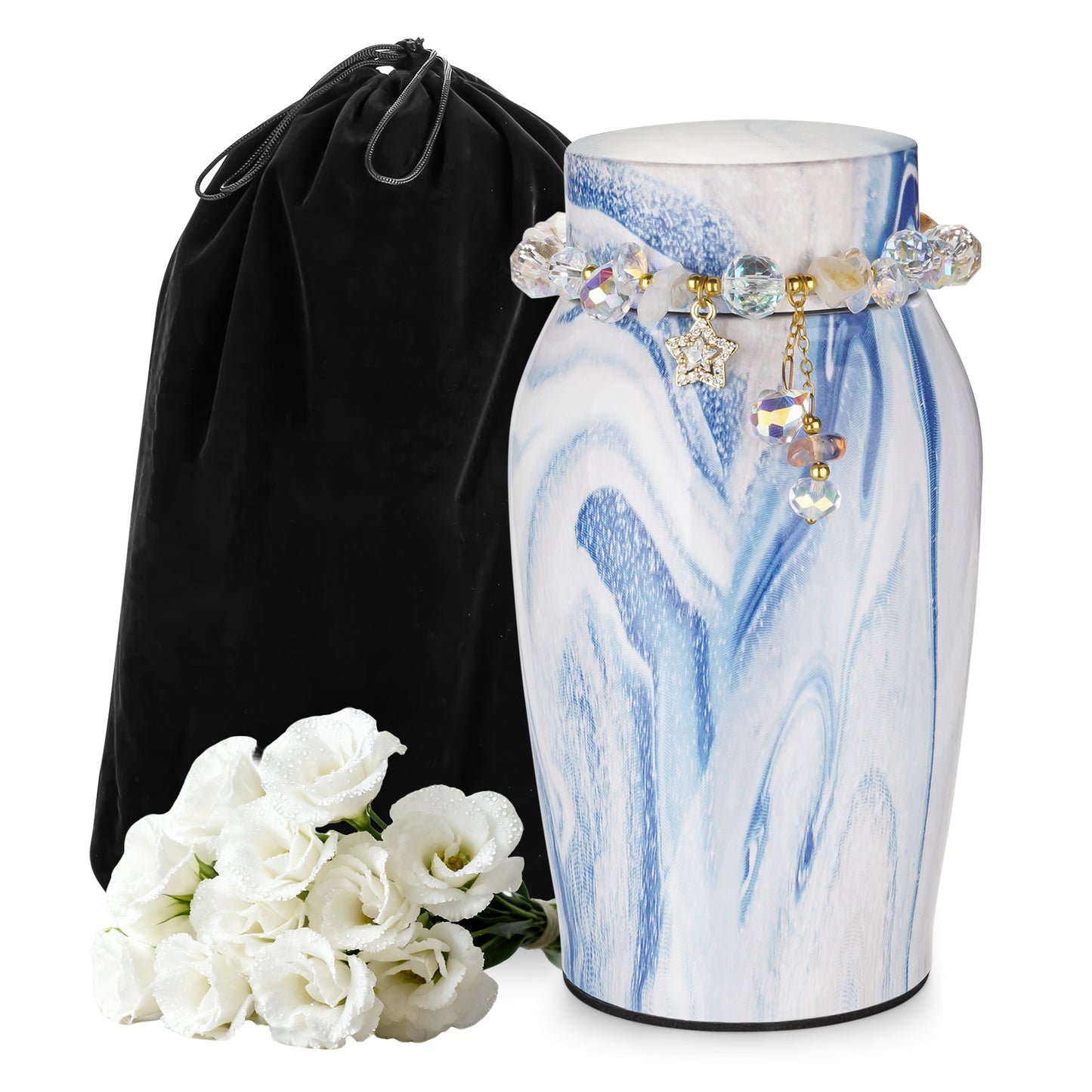 Urns for Human Ashes, Mini Urn for Ash Male Female, Small Urns for Human Ashes Keepsake, Stainless Steel Memorial Cremation, Decorative Urn