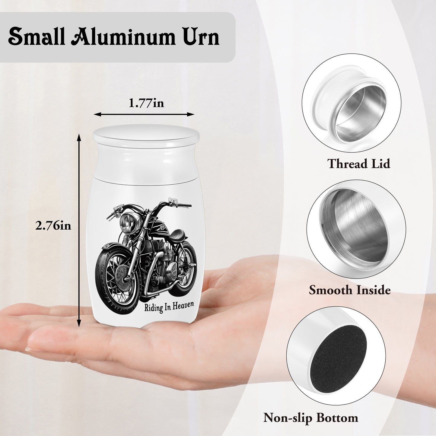 Small Urns for Human Ashes Aluminium Mini Keepsake Urn Butterflies Small Cremation Urns Memorial Ashes Keepsake