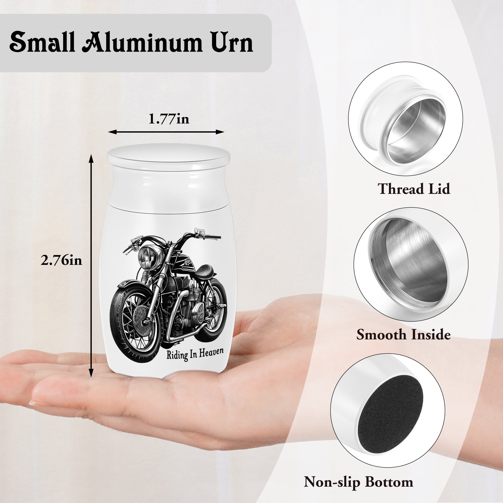 Small Urns for Human Ashes Aluminium Mini Keepsake Urn Butterflies Small Cremation Urns for Ashes Memorial Ashes Keepsake