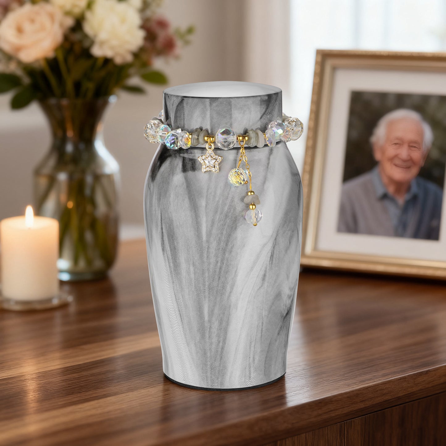 Urns for Human Ashes, Mini Urn for Ash Male Female, Small Urns for Human Ashes Keepsake, Stainless Steel Memorial Cremation, Decorative Urn