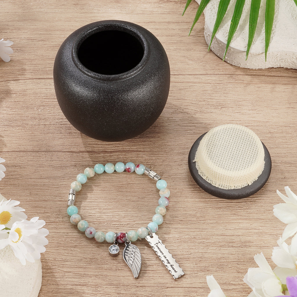 Mini Urn for Human Ashes - 2.76 Inches White Ceramic Urn for Ashes, Memorial Small Holder Decorative Urn, Cremation Funeral Urns for Women Men