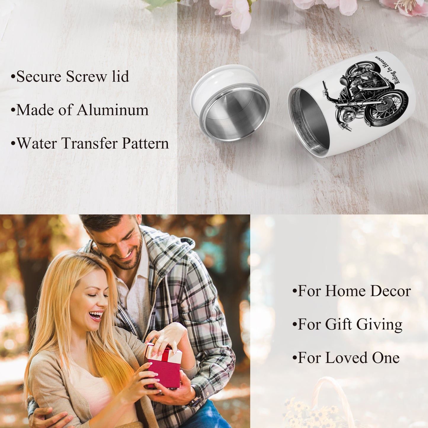 Small Urns for Human Ashes Aluminium Mini Keepsake Urn Butterflies Small Cremation Urns Memorial Ashes Keepsake