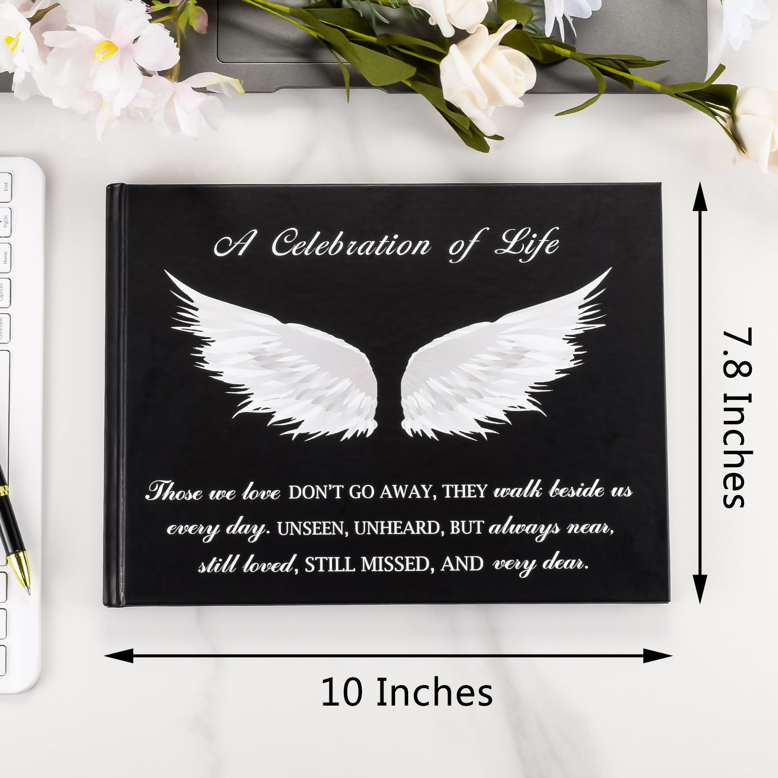 SOITIS Funeral Guest Book for Memorial Service Celebration of Life Guest Book 80 Pages Funeral Sign-in Book - A Celebration of Life