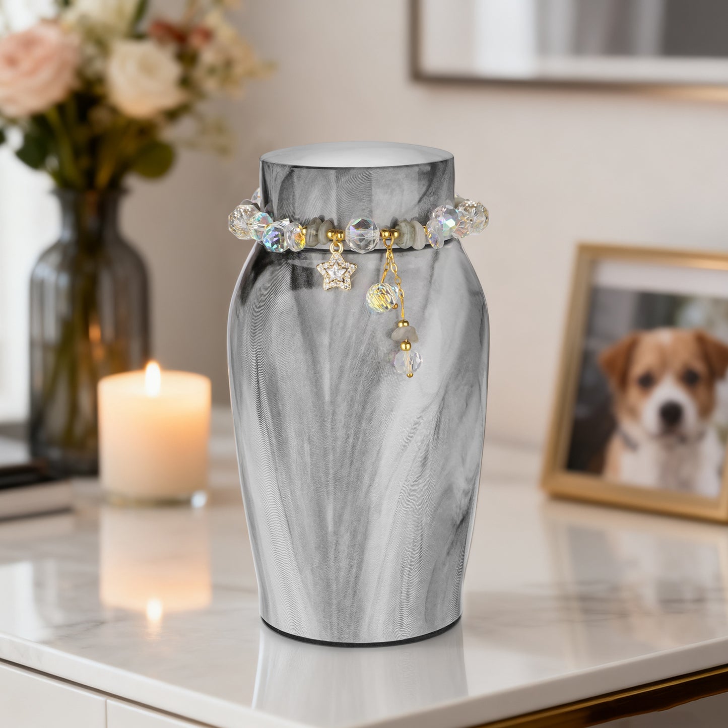 Urns for Human Ashes, Mini Urn for Ash Male Female, Small Urns for Human Ashes Keepsake, Stainless Steel Memorial Cremation, Decorative Urn
