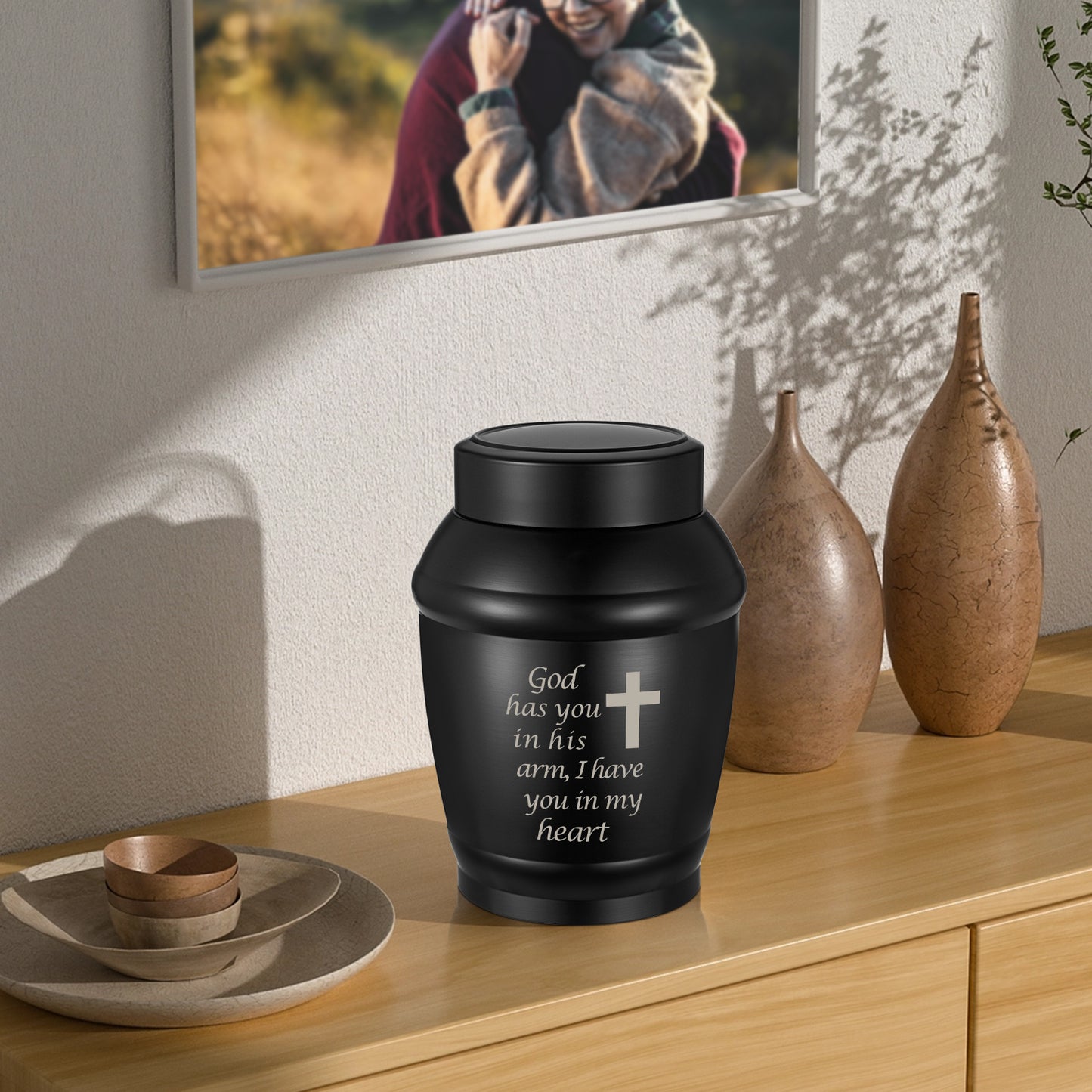 Urns for Human Ashes Stainless Steel Urn for Ashes Keepsake, Cremation Urns Memorial Holder, Funeral Decorative Urn