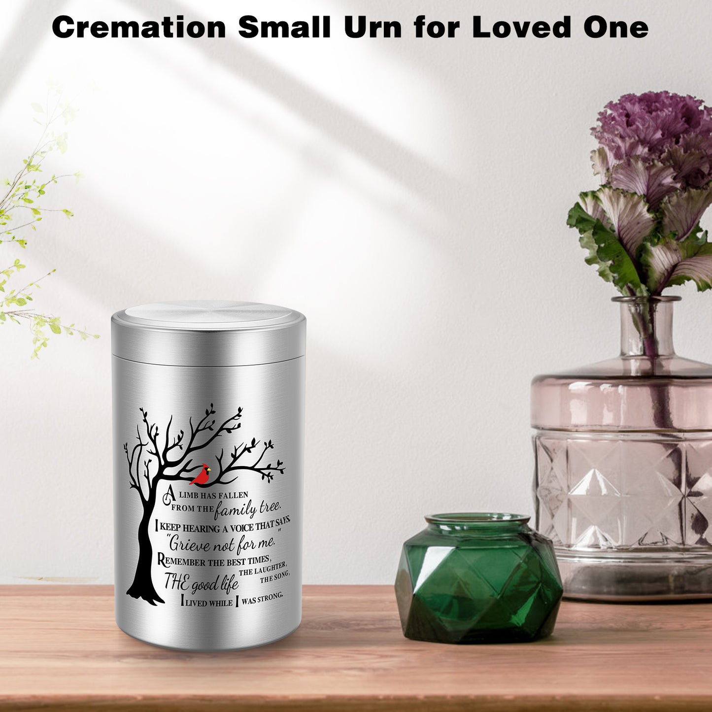 Small Urns for Human Ashes Keepsake, 3.54 Inch Mini Urn for Human Ashes, Memorial Keepsake for Men Women, Cremation Urns for Adult Female Male