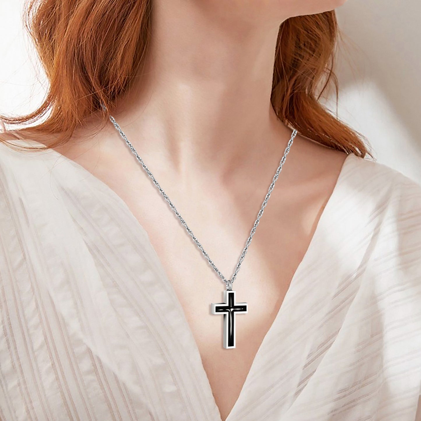 Cremation Jewelry for Ashes Urn Necklace for Ashes Stainless Steel Memorial Urn Pendant Necklace