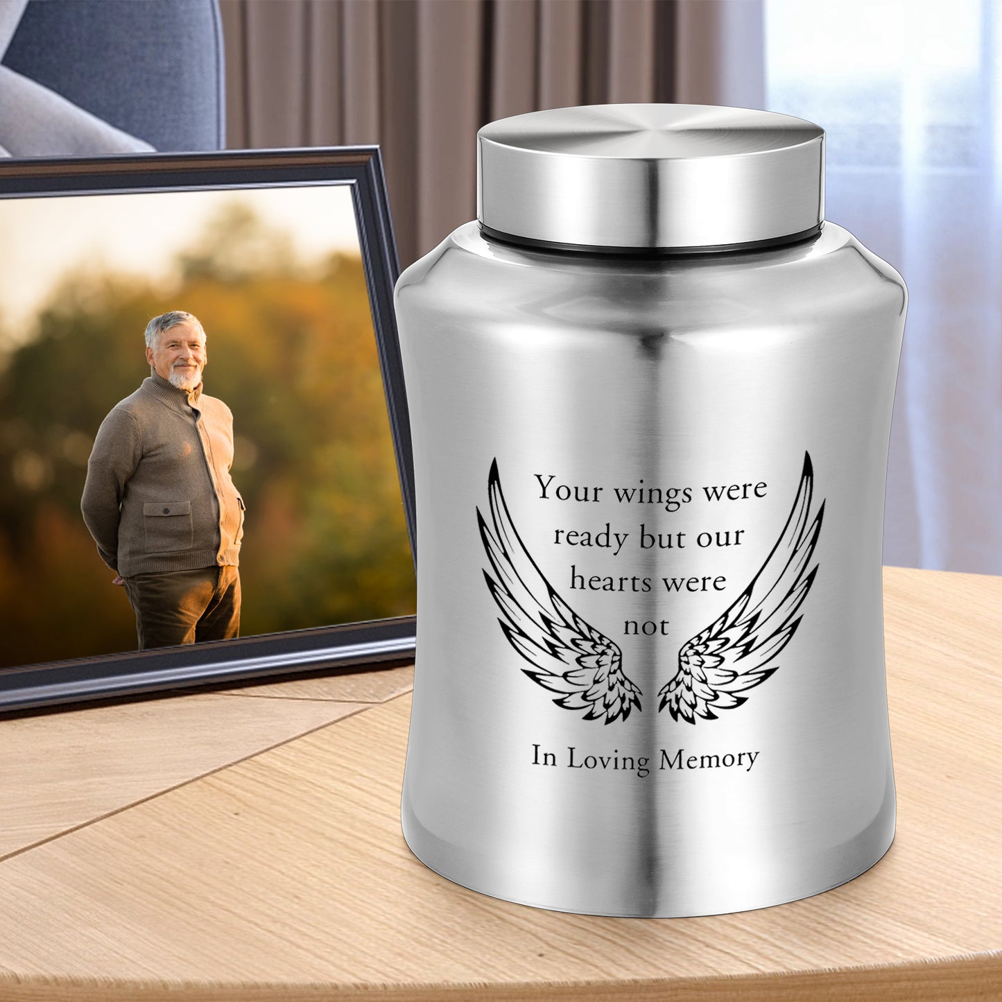 Urns for Ashes Decorative Urns for Adult Human Ashes Large Stainless Steel Cremation Urns