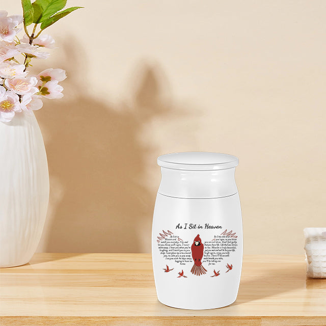 Small Urns for Human Ashes Aluminium Mini Keepsake Urn Butterflies Small Cremation Urns for Ashes Memorial Ashes Keepsake