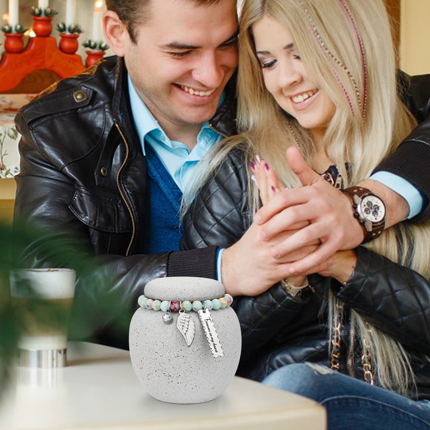 Mini Urn for Human Ashes - 2.76 Inches White Ceramic Urn for Ashes, Memorial Decorative Urn, Cremation Funeral Urn