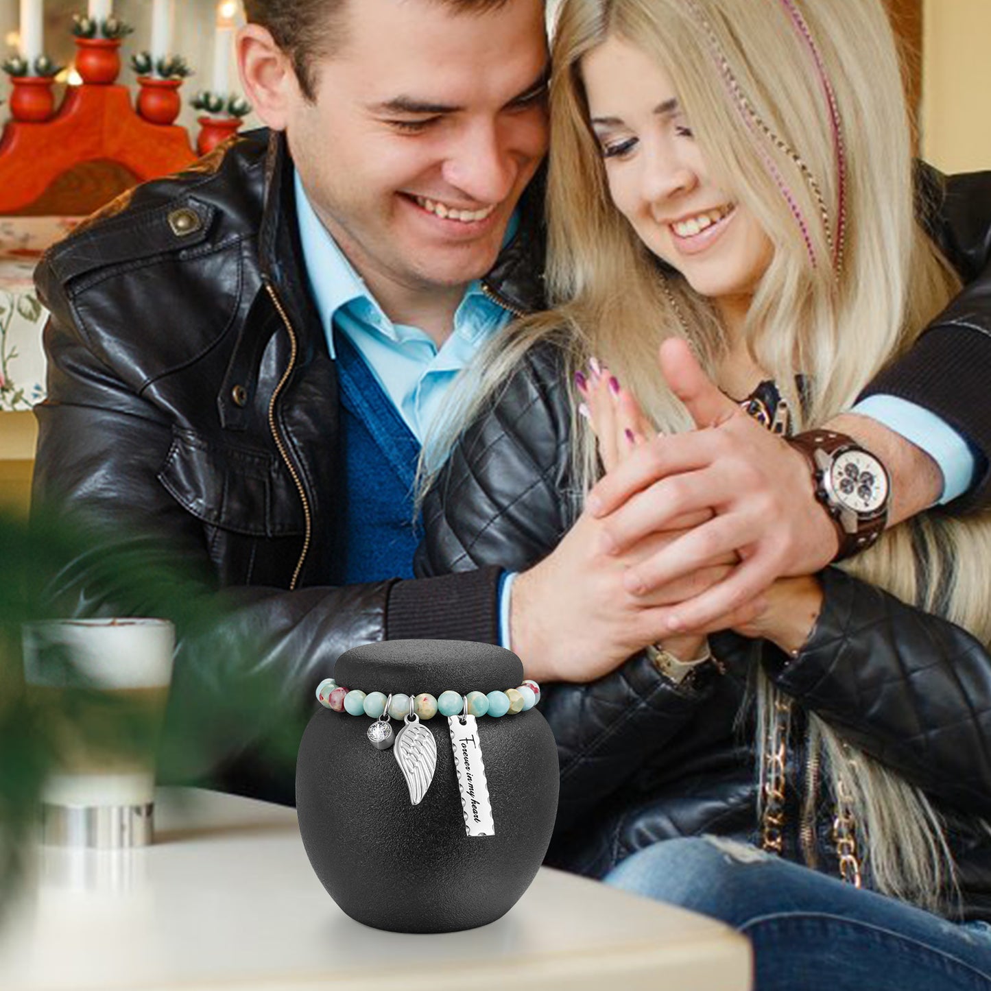 Mini Urn for Human Ashes - 2.76 Inches White Ceramic Urn for Ashes, Memorial Decorative Urn, Cremation Funeral Urn