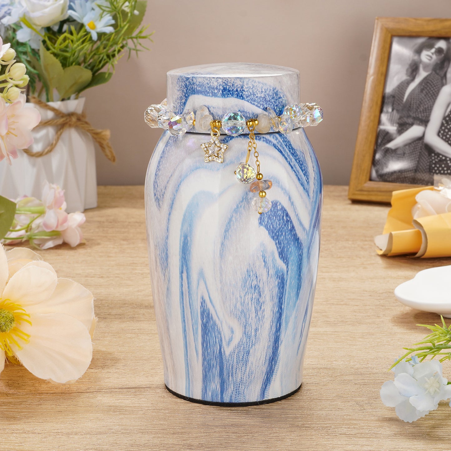 Urns for Human Ashes, Mini Urn for Ash Male Female, Small Urns for Human Ashes Keepsake, Stainless Steel Memorial Cremation, Decorative Urn