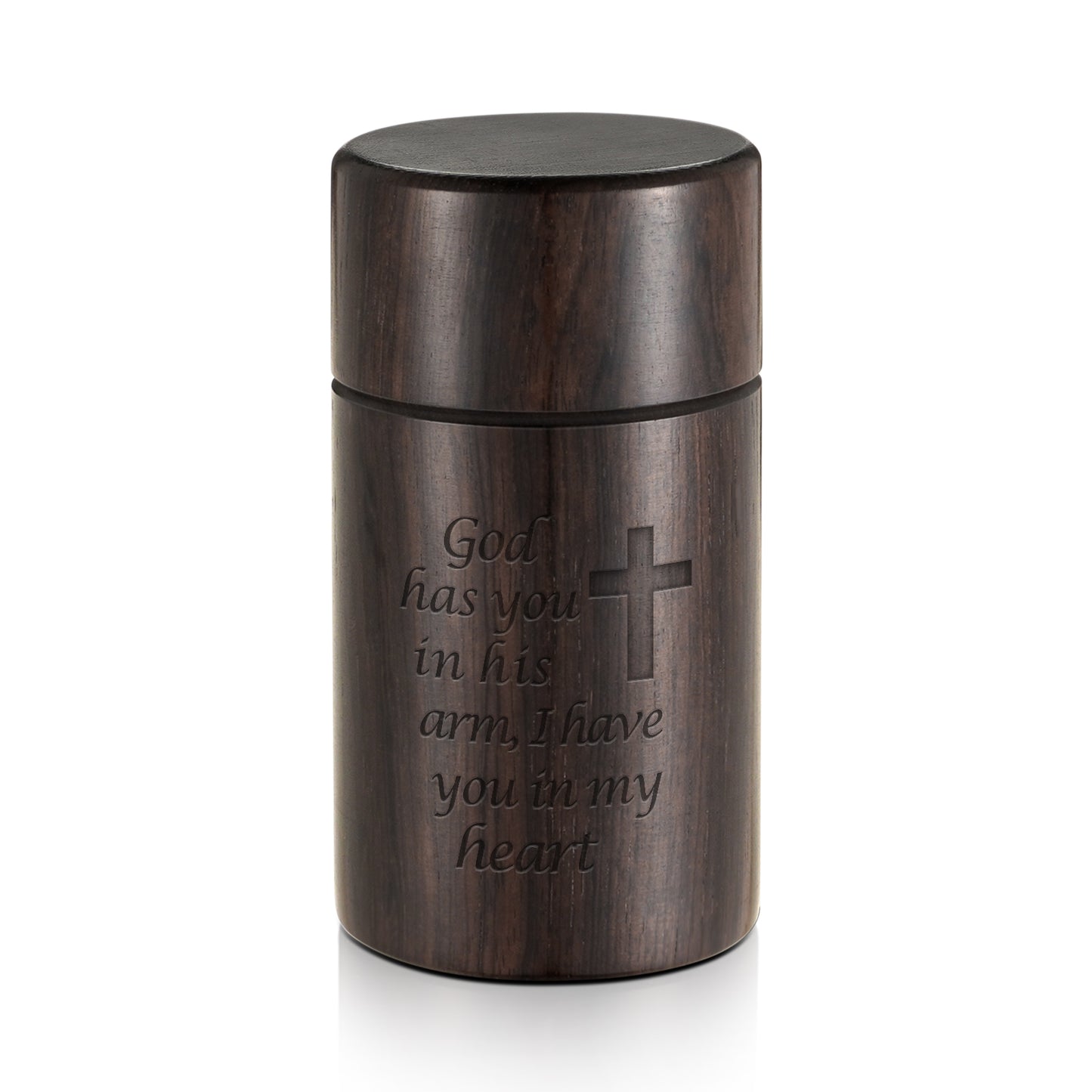 Small Sandalwood Urn for Human Ashes,Cremation Ashes Urns - Mini Memorial Wood Urns, Small Keepsake, Decorative Urn