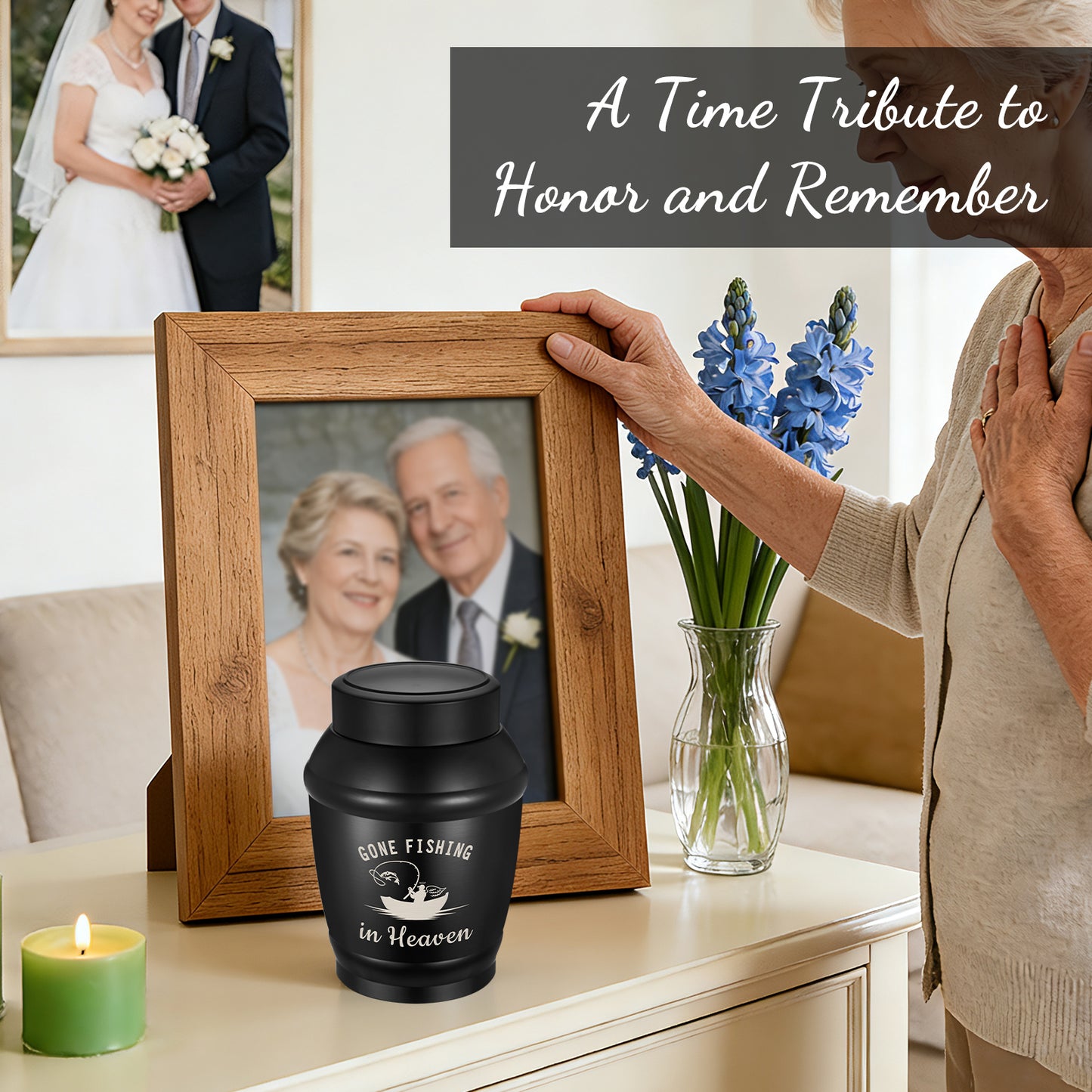 Urns for Human Ashes Stainless Steel Urn for Ashes Keepsake, Cremation Urns Memorial Holder, Funeral Decorative Urn