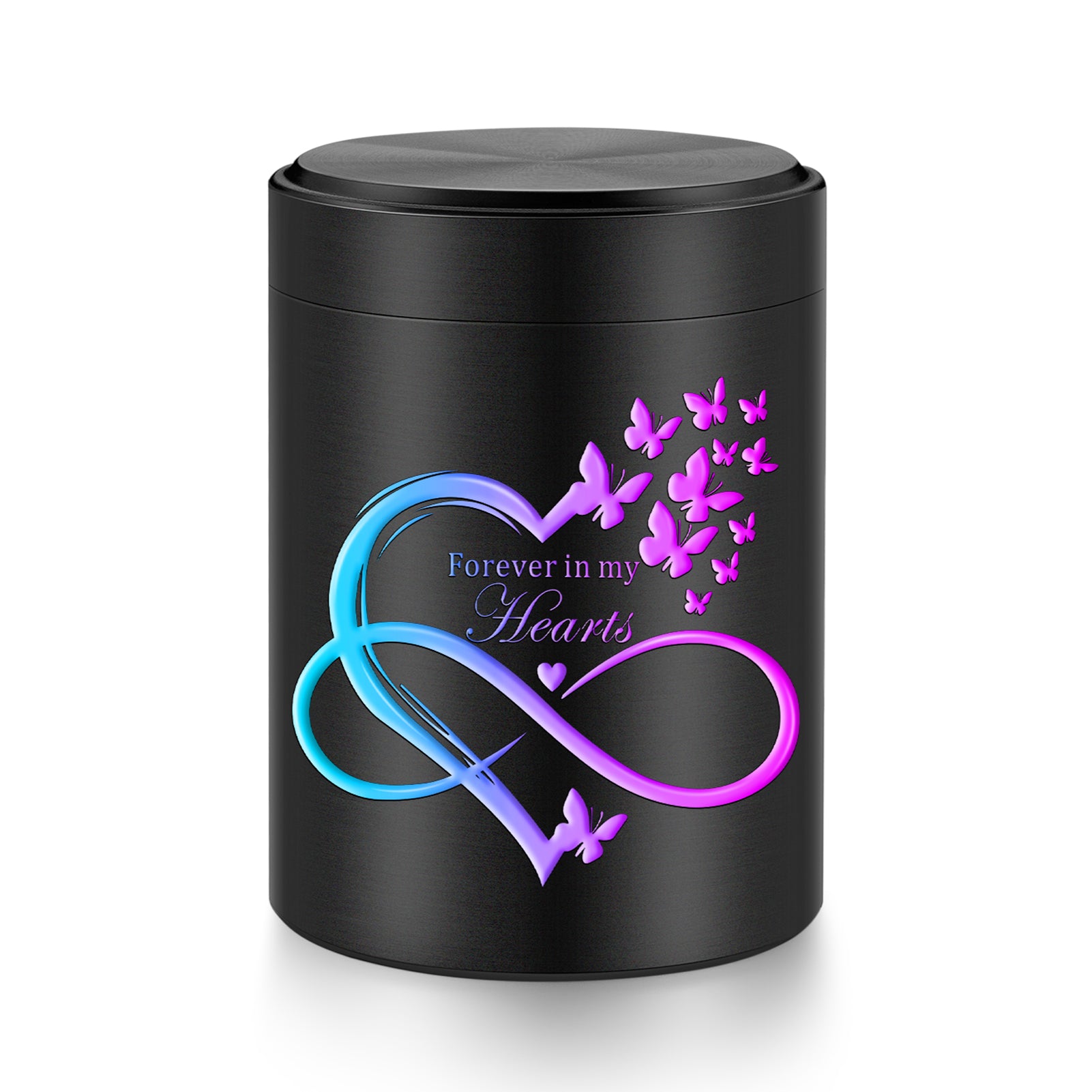 SOITIS Small Urn for Human Ashes Keepsake 2.6 inch Aluminum Urn for Ashes, Keepsake Mini Urn for Human Ashes Memorial Funeral Urn