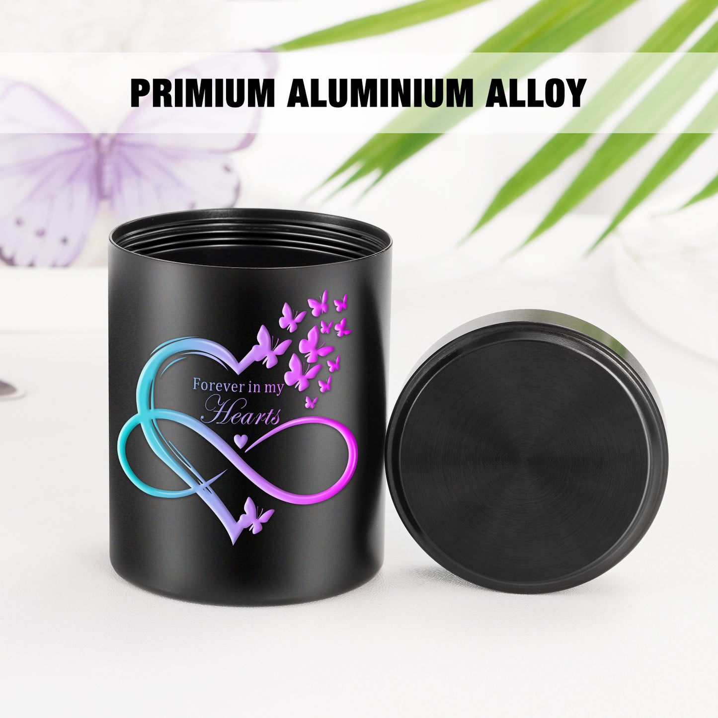 Small Urn for Human Ashes Keepsake Aluminum Urn for Ashes, Keepsake Mini Urn Memorial Urn