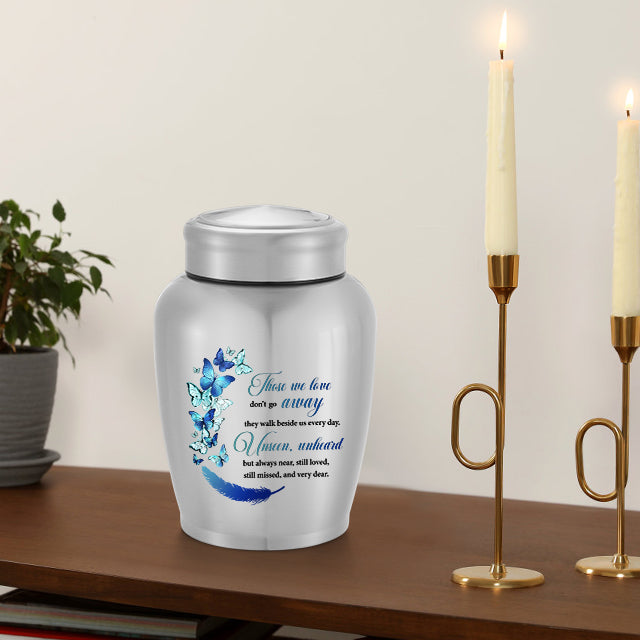 Large Urns for Adult Male Female-Decorative Urns, Stainless Steel Funeral Keepsake for Ashes Remains Cremation Urn
