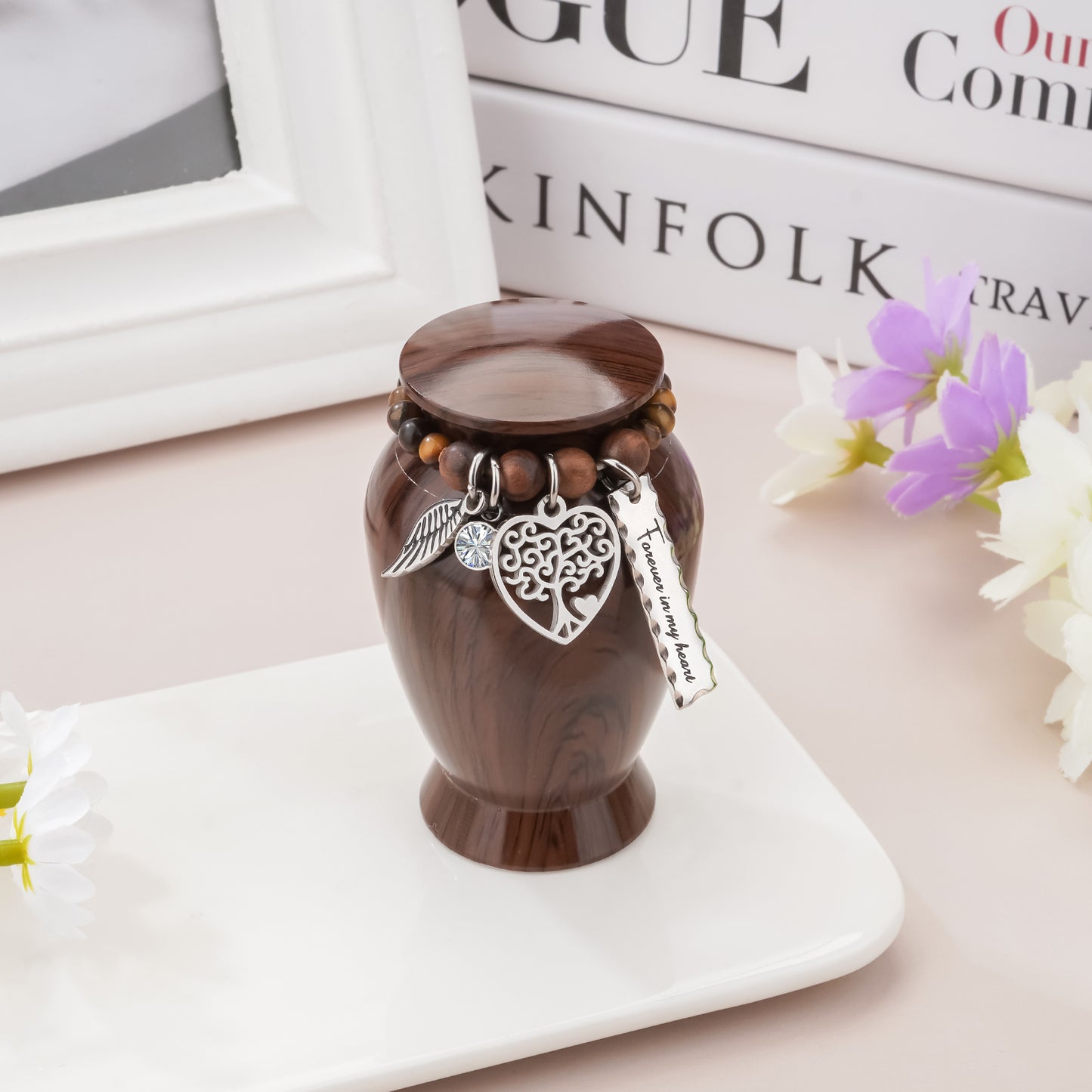 Small Urns for Human Ashes Keepsake, 2.83 Inches Urn for Women Men, Aluminum Cremation Urns for Human Ashes