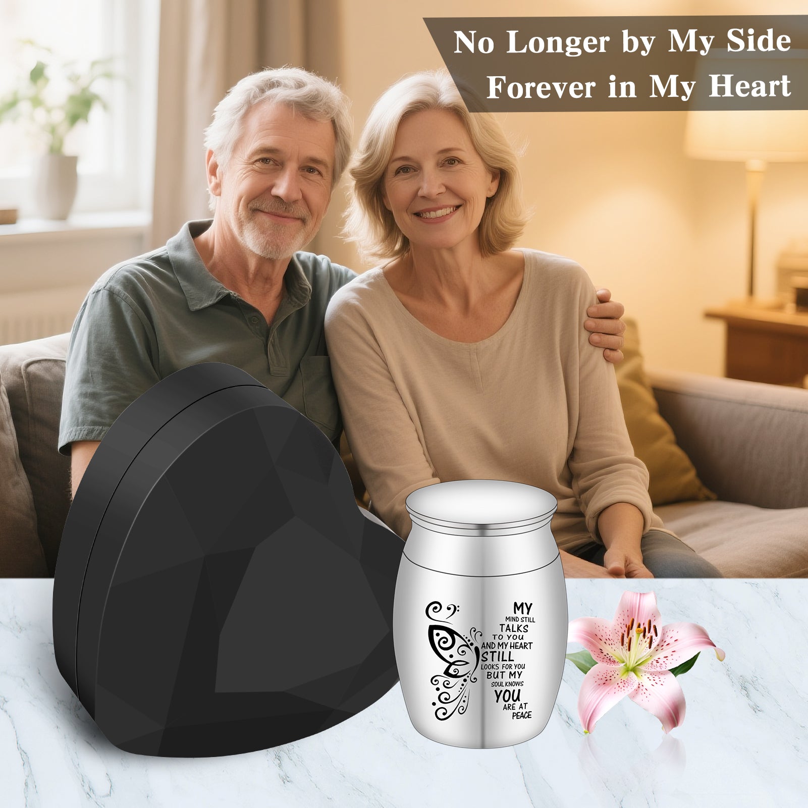 Small Urn for Ashes 1.57 Inches Small Keepsake Urn for Human Ashes Butterfly Mini Urn Stainless Steel Ash Holder Small Ash Urn for Women Keepsake