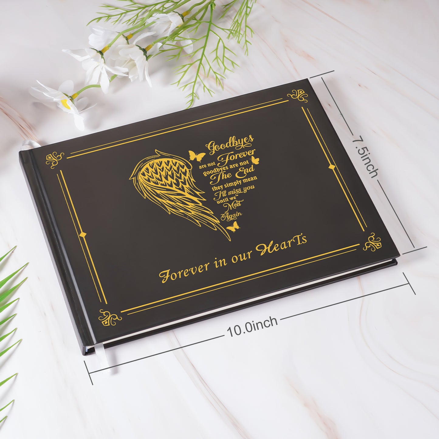 Funeral Guest Book for Memorial Service Celebration of Life Guest Book 80 Pages Funeral Sign-in Book