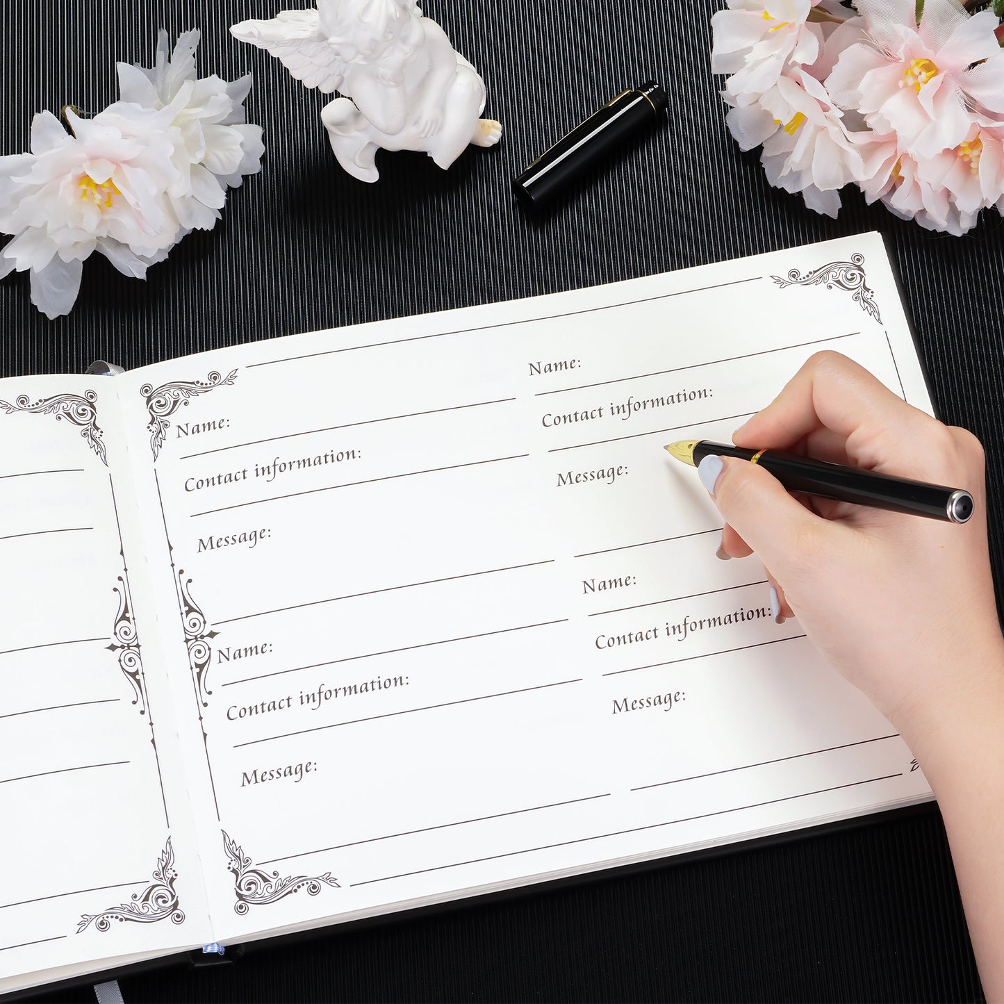 Funeral Guest Book for Memorial Service Celebration of Life Guest Book 80 Pages Funeral Sign-in Book