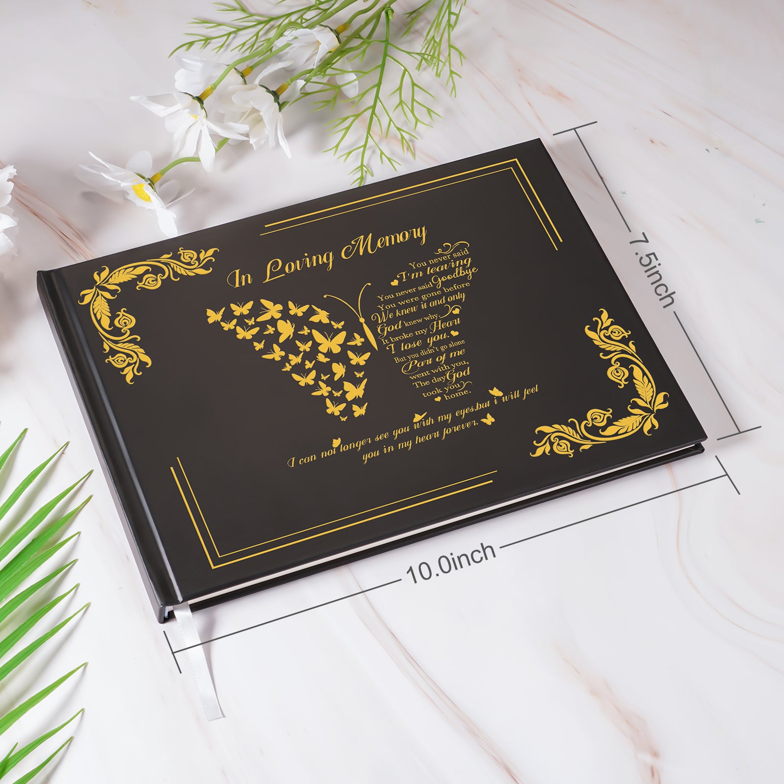 SOITIS Funeral Guest Book for Memorial Service Celebration of Life Guest Book 80 Pages Funeral Sign-in Book - A Celebration of Life