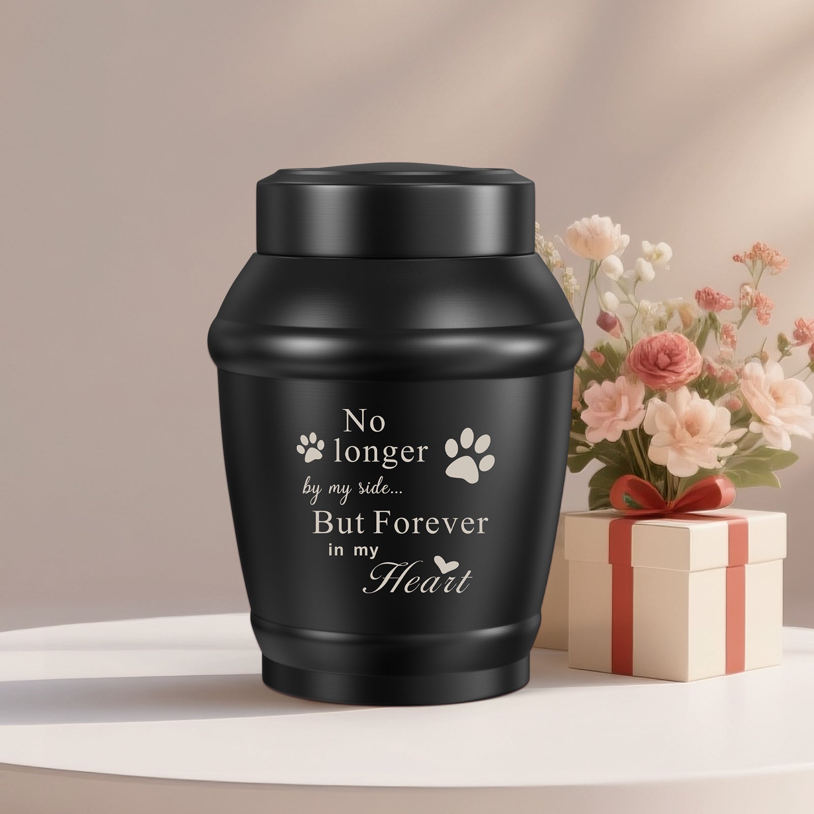 SOITIS Cremation Urn for Dog Cat Ashes Dog Urns for Ashes-5.5 Inches Stainless Steel Pet Urn for Ash Pet Memorial Keepsake Urn Small Urn for Pet Ash Keepsake for Ash Cat Memorial Gifts