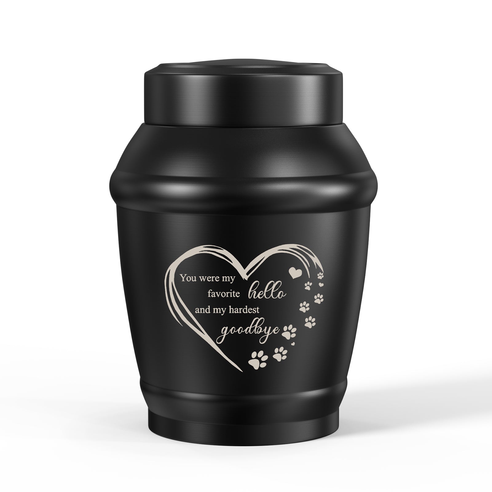 SOITIS Cremation Urn for Dog Cat Ashes Dog Urns for Ashes-5.5 Inches Stainless Steel Pet Urn for Ash Pet Memorial Keepsake Urn Small Urn for Pet Ash Keepsake for Ash Cat Memorial Gifts