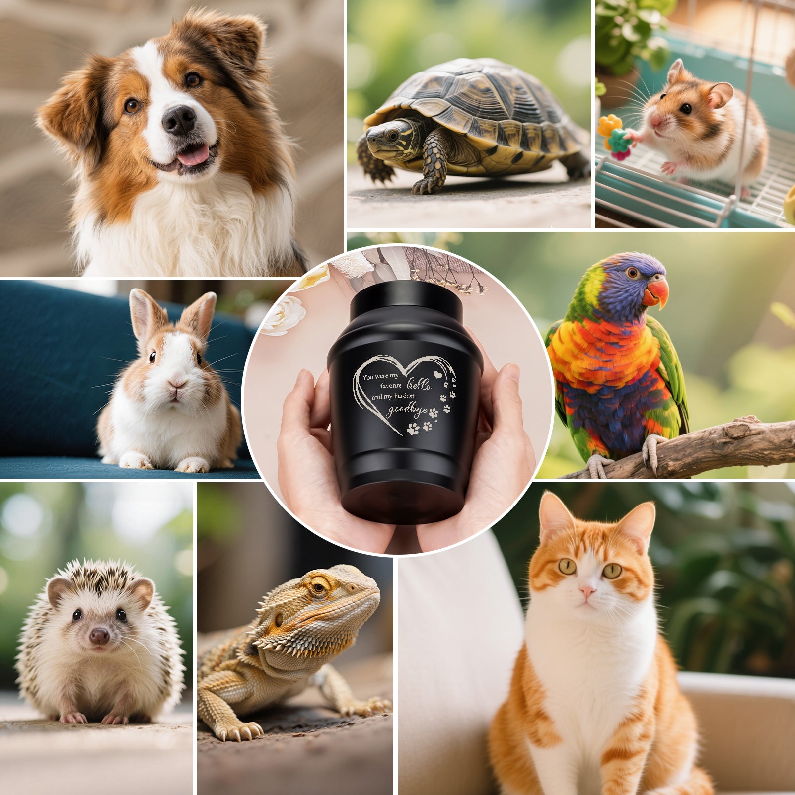 SOITIS Cremation Urn for Dog Cat Ashes Dog Urns for Ashes-5.5 Inches Stainless Steel Pet Urn for Ash Pet Memorial Keepsake Urn Small Urn for Pet Ash Keepsake for Ash Cat Memorial Gifts