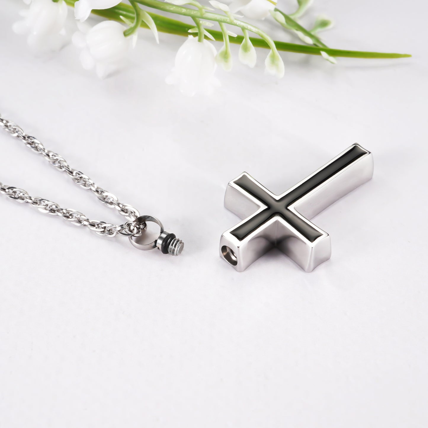 Cremation Jewelry for Ashes Urn Necklace for Ashes Stainless Steel Memorial Urn Pendant Necklace