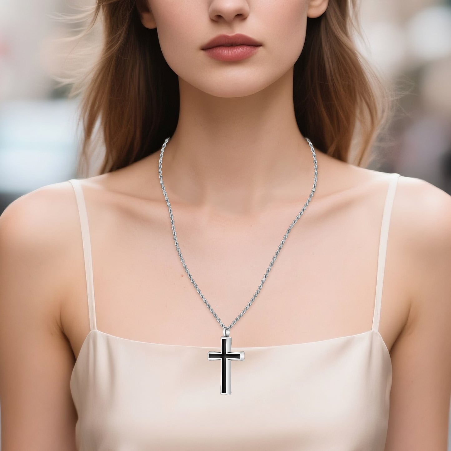 Cremation Jewelry for Ashes Urn Necklace for Ashes Stainless Steel Memorial Urn Pendant Necklace